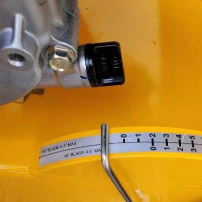 For precision cuts, the depth guide indicator allows user to know how deep they are cutting at all times.